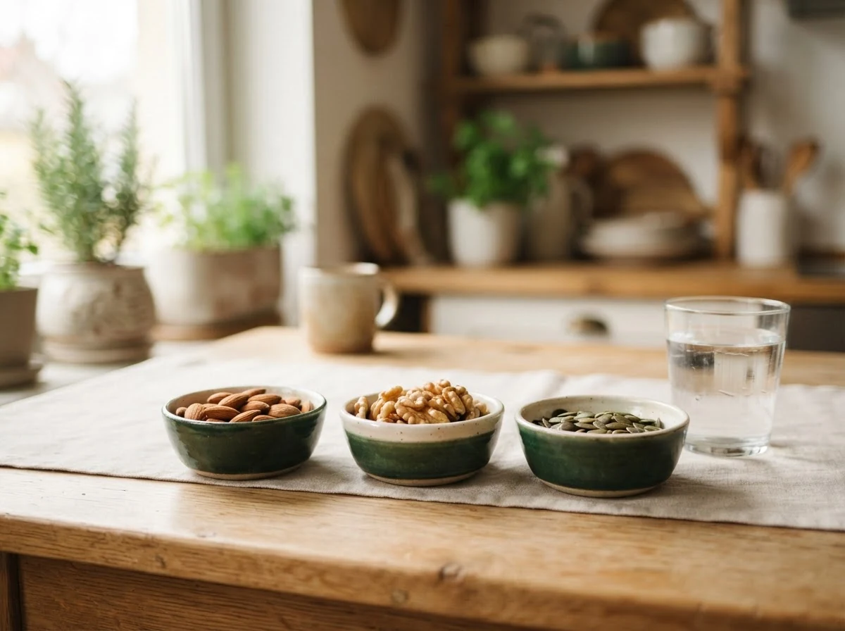 Almonds, nuts and seeds